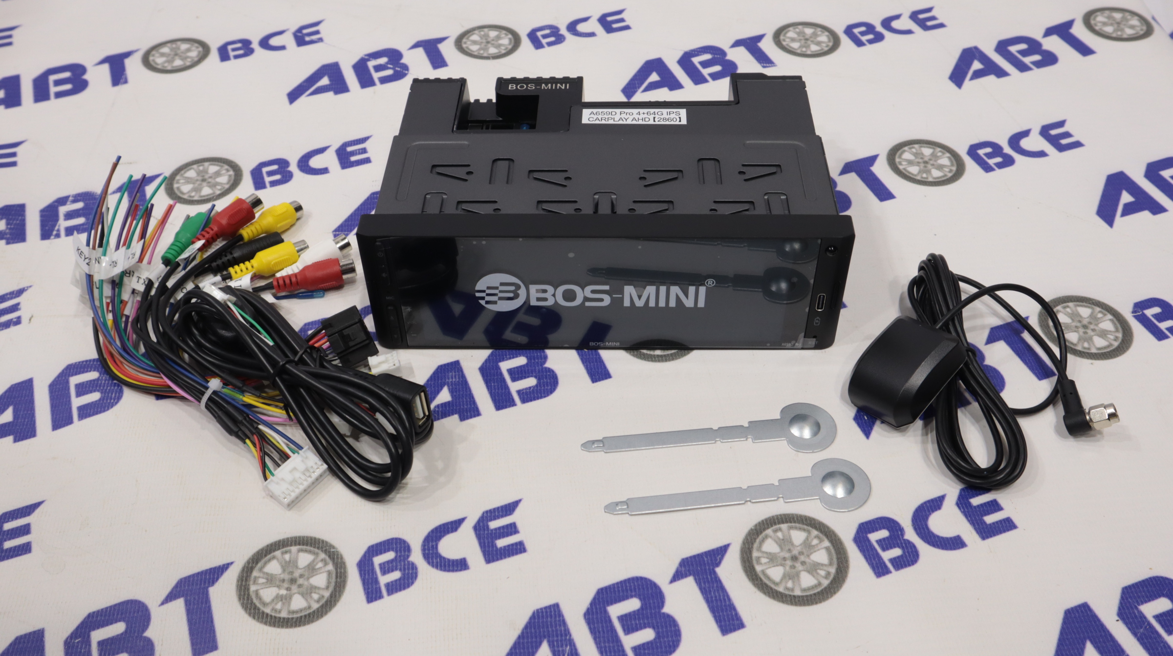 Автомагнитола (магнитофон) 1din  (USB/BT/SD/FM/AUX/MP3/Экран 6,5/Android 12.0) BOS-659D Pro BOS-MINI